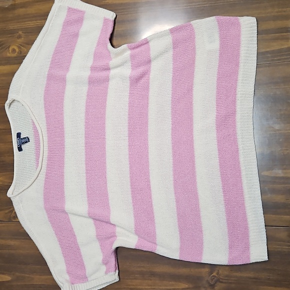 Chaps Striped Knit Top - Picture 2 of 7